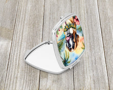Load image into Gallery viewer, Saint Bernard Luau Compact Mirror – Stylish Purse Mirror with Artistic Covers