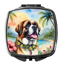Load image into Gallery viewer, Saint Bernard Luau Compact Mirror – Stylish Purse Mirror with Artistic Covers