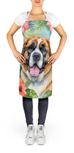 Load image into Gallery viewer, Saint Bernard Luau Apron – Artist-Designed Kitchen, BBQ &amp; Craft Apron