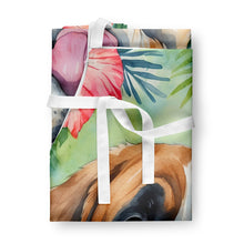 Load image into Gallery viewer, Saint Bernard Luau Apron – Artist-Designed Kitchen, BBQ &amp; Craft Apron