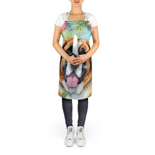 Load image into Gallery viewer, Saint Bernard Luau Apron – Artist-Designed Kitchen, BBQ &amp; Craft Apron