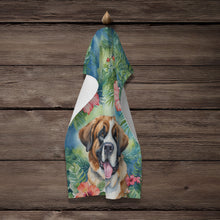 Load image into Gallery viewer, Saint Bernard Luau Kitchen Towel