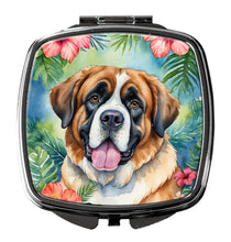 Load image into Gallery viewer, Saint Bernard Luau Compact Mirror – Stylish Purse Mirror with Artistic Covers