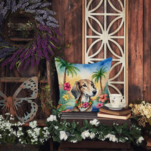 Load image into Gallery viewer, Saluki Luau Throw Pillow - 14x14 Decorative Pillow – Art for Your Home &amp; Patio