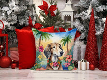 Load image into Gallery viewer, Saluki Luau Throw Pillow - 14x14 Decorative Pillow – Art for Your Home &amp; Patio