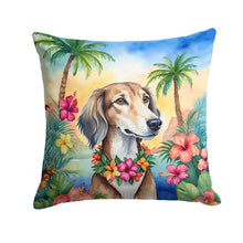 Load image into Gallery viewer, Saluki Luau Throw Pillow - 14x14 Decorative Pillow – Art for Your Home &amp; Patio