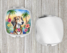 Load image into Gallery viewer, Saluki Luau Compact Mirror – Stylish Purse Mirror with Artistic Covers