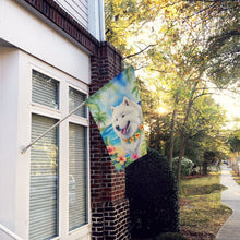 Load image into Gallery viewer, Samoyed Luau House Flag