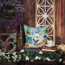Load image into Gallery viewer, Samoyed Luau Throw Pillow