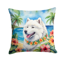 Load image into Gallery viewer, Samoyed Luau Throw Pillow