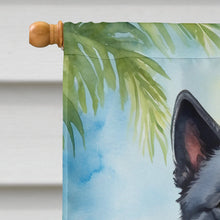 Load image into Gallery viewer, Schipperke Luau House Flag
