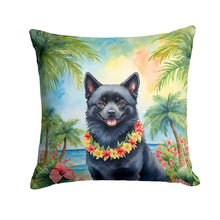 Load image into Gallery viewer, Schipperke Luau Throw Pillow