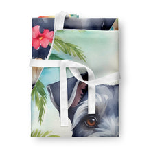 Load image into Gallery viewer, Schnauzer Luau Apron – Artist-Designed Kitchen, BBQ &amp; Craft Apron