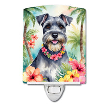 Load image into Gallery viewer, Schnauzer Luau Ceramic Night Light