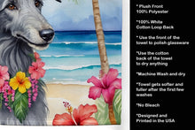 Load image into Gallery viewer, Scottish Deerhound Luau Kitchen Towel
