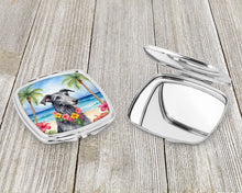 Load image into Gallery viewer, Scottish Deerhound Luau Compact Mirror – Stylish Purse Mirror with Artistic Covers