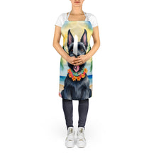 Load image into Gallery viewer, Scottish Terrier Luau Apron – Artist-Designed Kitchen, BBQ &amp; Craft Apron