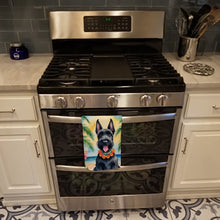 Load image into Gallery viewer, Scottish Terrier Luau Kitchen Towel