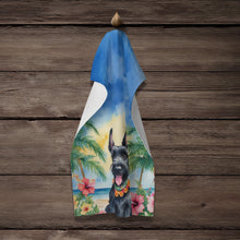 Load image into Gallery viewer, Scottish Terrier Luau Kitchen Towel