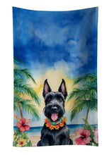 Load image into Gallery viewer, Scottish Terrier Luau Kitchen Towel