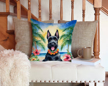 Load image into Gallery viewer, Scottish Terrier Luau Throw Pillow - 14x14 Decorative Pillow – Art for Your Home &amp; Patio