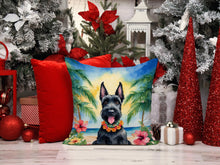 Load image into Gallery viewer, Scottish Terrier Luau Throw Pillow - 14x14 Decorative Pillow – Art for Your Home &amp; Patio