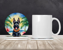 Load image into Gallery viewer, Scottish Terrier Luau Large Sandstone Coasters Pack of 4