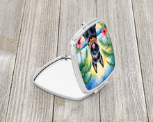 Load image into Gallery viewer, Scottish Terrier Luau Compact Mirror – Stylish Purse Mirror with Artistic Covers