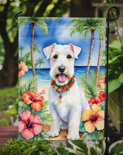 Load image into Gallery viewer, Sealyham Terrier Luau Garden Flag – Tropical Dog Decor with Hibiscus &amp; Palm Leaves