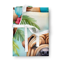 Load image into Gallery viewer, Shar Pei Luau Apron – Artist-Designed Kitchen, BBQ &amp; Craft Apron