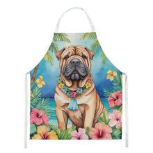 Load image into Gallery viewer, Shar Pei Luau Apron – Artist-Designed Kitchen, BBQ &amp; Craft Apron
