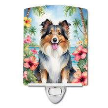 Load image into Gallery viewer, Sheltie Luau Ceramic Night Light