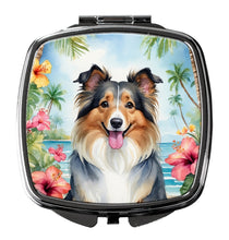 Load image into Gallery viewer, Sheltie Luau Compact Mirror – Stylish Purse Mirror with Artistic Covers