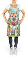 Load image into Gallery viewer, Shiba Inu Luau Apron – Artist-Designed Kitchen, BBQ &amp; Craft Apron