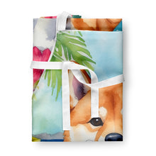 Load image into Gallery viewer, Shiba Inu Luau Apron – Artist-Designed Kitchen, BBQ &amp; Craft Apron