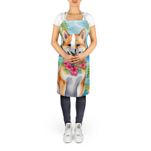 Load image into Gallery viewer, Shiba Inu Luau Apron – Artist-Designed Kitchen, BBQ &amp; Craft Apron