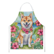 Load image into Gallery viewer, Shiba Inu Luau Apron – Artist-Designed Kitchen, BBQ &amp; Craft Apron