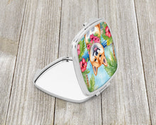Load image into Gallery viewer, Shiba Inu Luau Compact Mirror – Stylish Purse Mirror with Artistic Covers