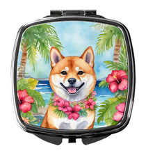 Load image into Gallery viewer, Shiba Inu Luau Compact Mirror – Stylish Purse Mirror with Artistic Covers