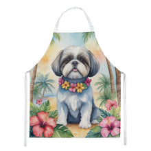 Load image into Gallery viewer, Shih Tzu Luau Apron – Artist-Designed Kitchen, BBQ &amp; Craft Apron
