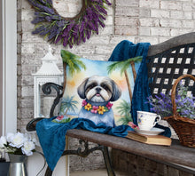 Load image into Gallery viewer, Shih Tzu Luau Throw Pillow