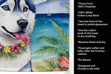 Load image into Gallery viewer, Siberian Husky Luau Kitchen Towel