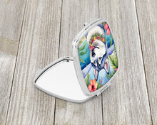 Load image into Gallery viewer, Siberian Husky Luau Compact Mirror – Stylish Purse Mirror with Artistic Covers