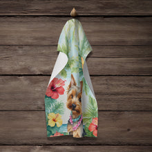 Load image into Gallery viewer, Silky Terrier Luau Kitchen Towel