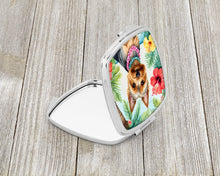 Load image into Gallery viewer, Silky Terrier Luau Compact Mirror – Stylish Purse Mirror with Artistic Covers