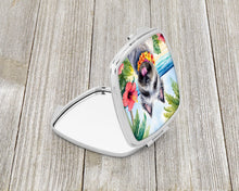 Load image into Gallery viewer, Skye Terrier Luau Compact Mirror – Stylish Purse Mirror with Artistic Covers