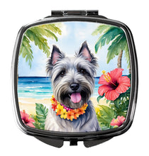Load image into Gallery viewer, Skye Terrier Luau Compact Mirror – Stylish Purse Mirror with Artistic Covers