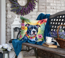 Load image into Gallery viewer, Staffordshire Bull Terrier Luau Throw Pillow