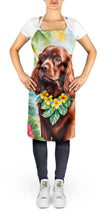 Load image into Gallery viewer, Sussex Spaniel Luau Apron – Artist-Designed Kitchen, BBQ &amp; Craft Apron