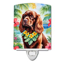 Load image into Gallery viewer, Sussex Spaniel Luau Ceramic Night Light